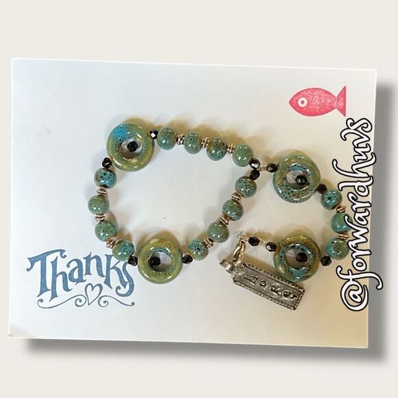 Bundle Sale 3 for $15 | Glazed Ceramic Purse Charm - Picture 5 of 9